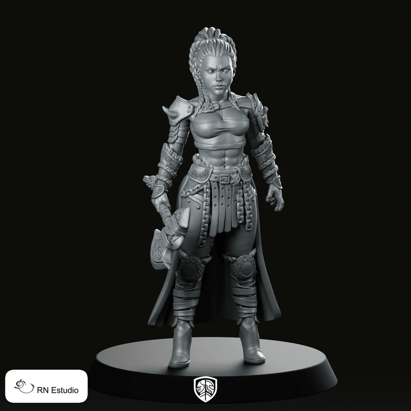 Thyra Skullsplitter Miniature - We Print Miniatures
