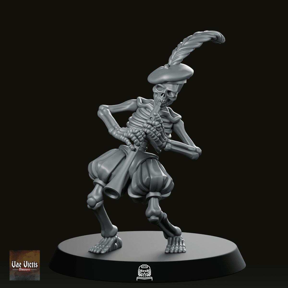 Undead Clarinet Player Miniature - We Print Miniatures