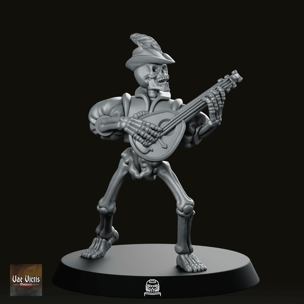 Undead Lute Player Miniature - We Print Miniatures
