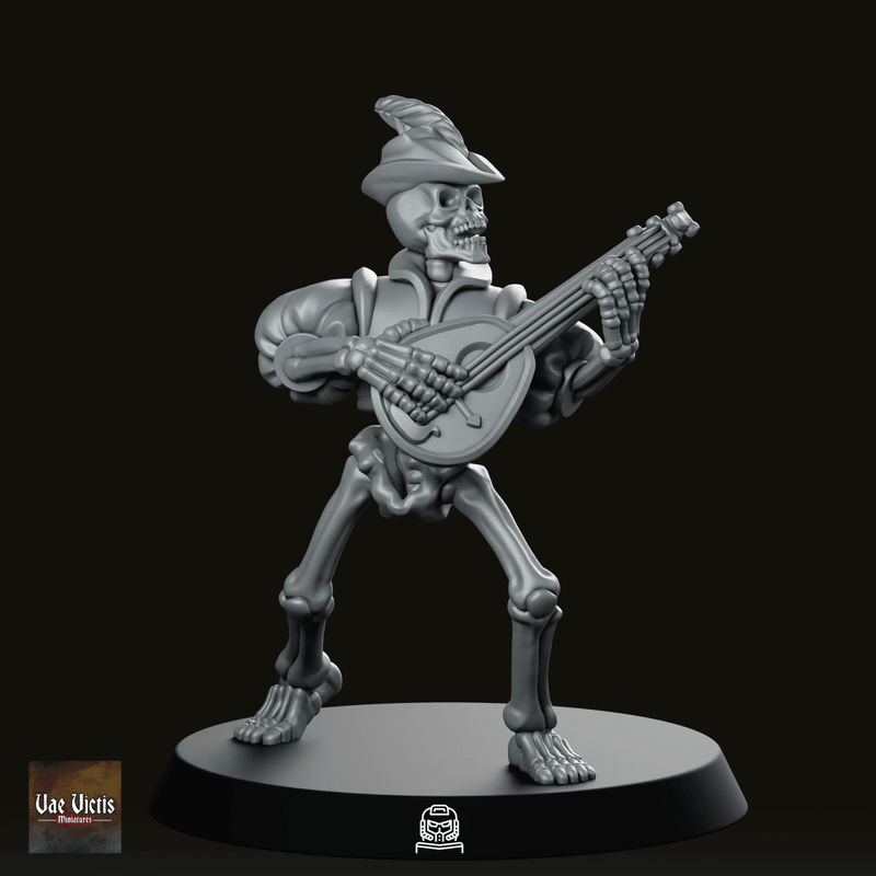 Undead Lute Player Miniature - We Print Miniatures