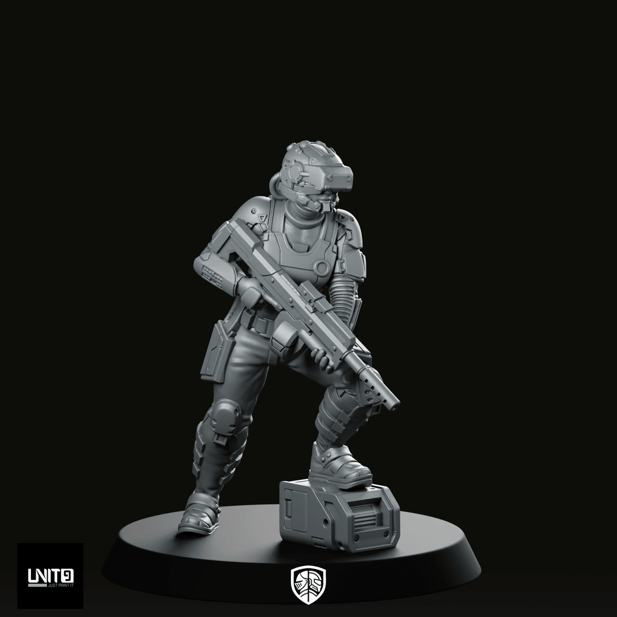 Unit Greyfall 1V2 Miniature - We Print Miniatures