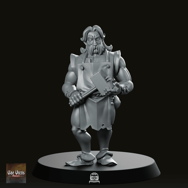 Village Blacksmith Miniature - We Print Miniatures