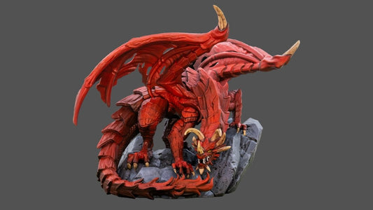 Welcome The Red Dragon - We Print Miniatures