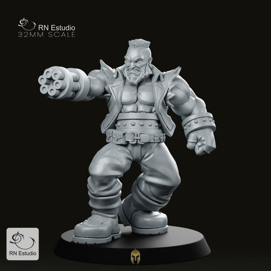 William Barr – Heavy Weapons Specialist | Fantasy Miniature for Tabletop Games - We Print Miniatures