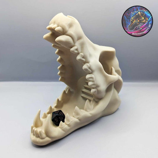 Wolf Skull Dice Tower – Unleash the Beast at Your Game Table - We Print Miniatures