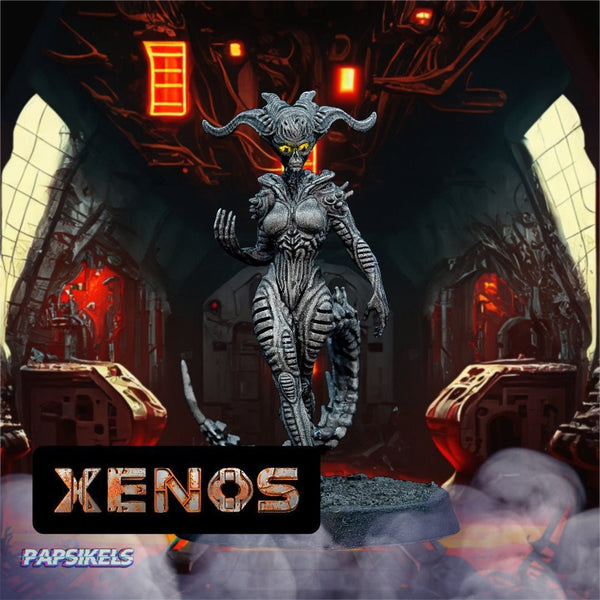 Xeno Temptress – Sci-Fi Miniature for Starfinder & Tabletop Wargaming - We Print Miniatures