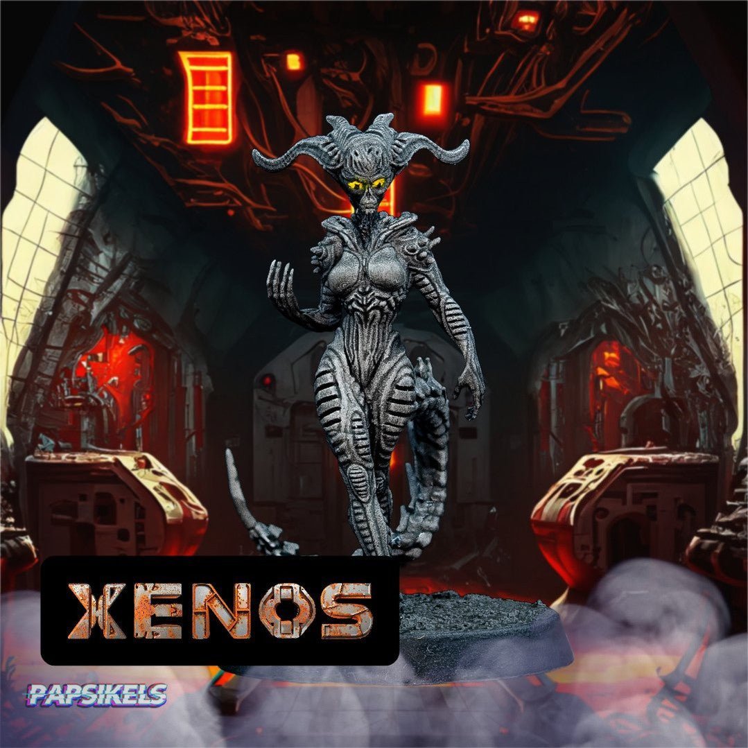 Xeno Temptress – Sci-Fi Miniature for Starfinder & Tabletop Wargaming - We Print Miniatures