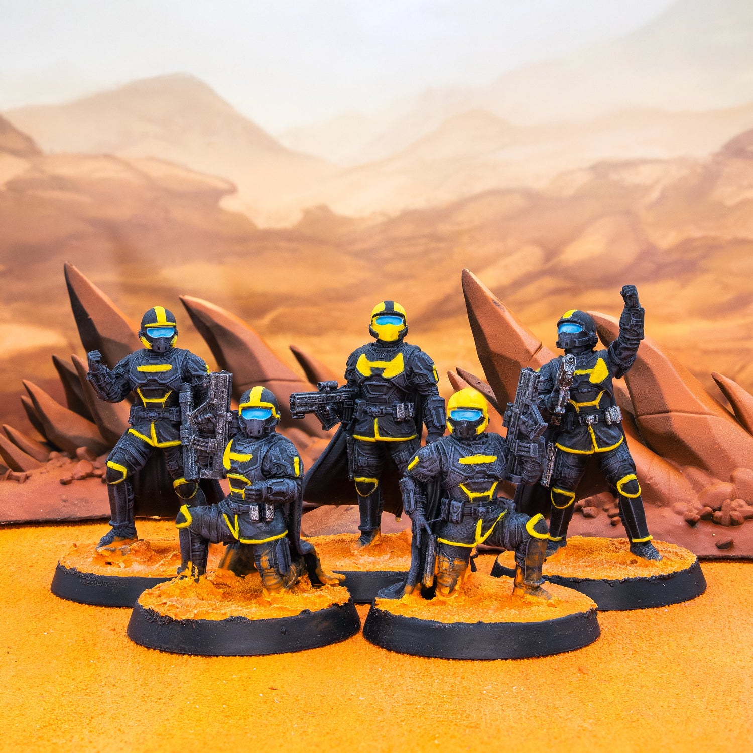 Helljumper Miniatures - inspired by the Helldivers game