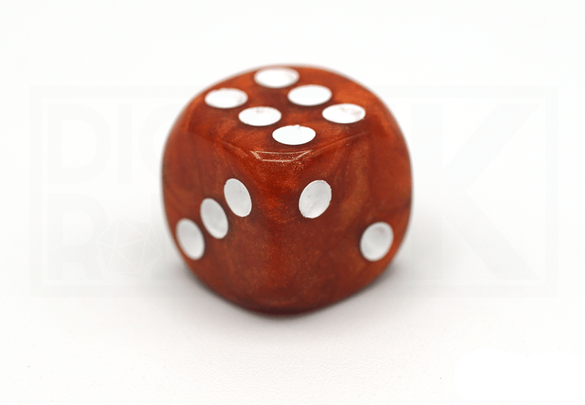 12x16MM Dice Block | Pearl Amber - DiceRoll UK - We Print Miniatures