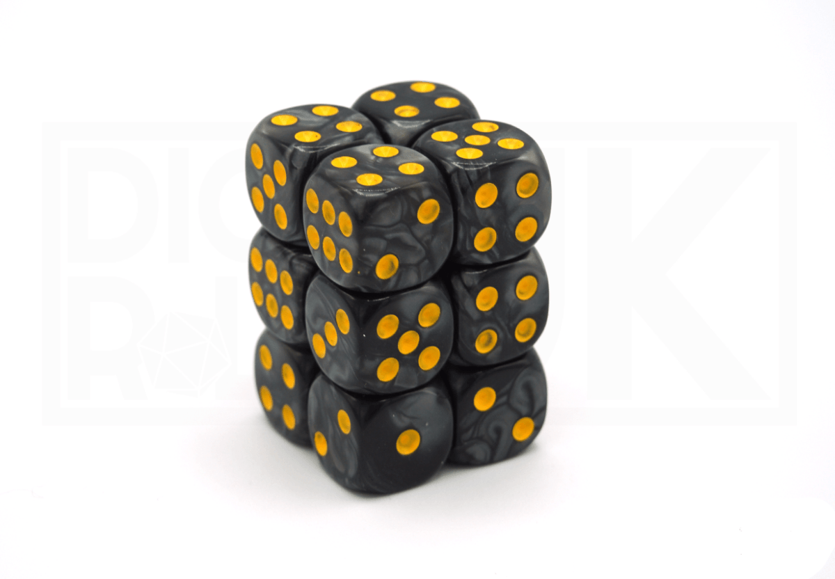 12x16MM Dice Block | Pearl Black - DiceRoll UK - We Print Miniatures