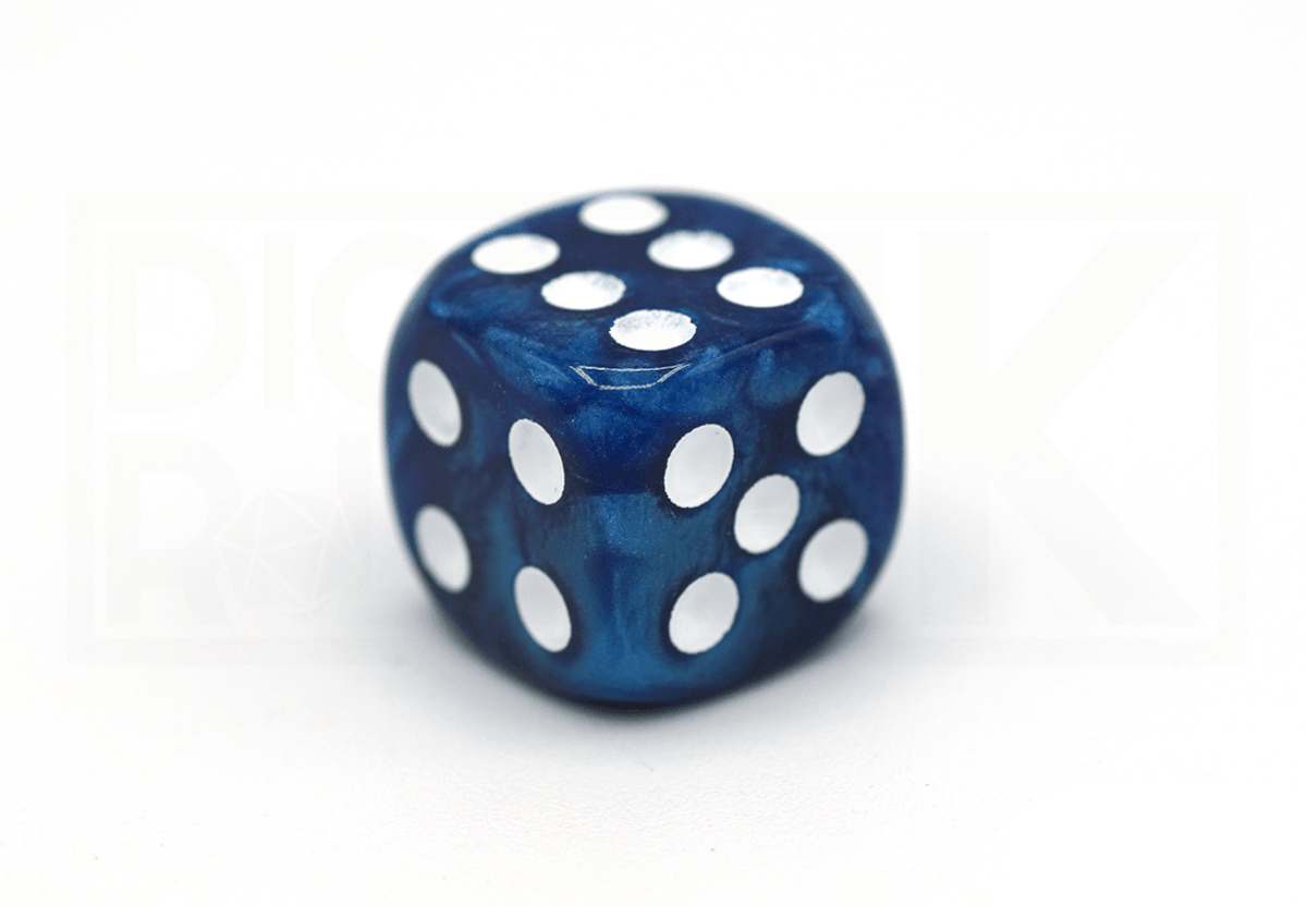 12x16MM Dice Block | Pearl Blue - DiceRoll UK - We Print Miniatures