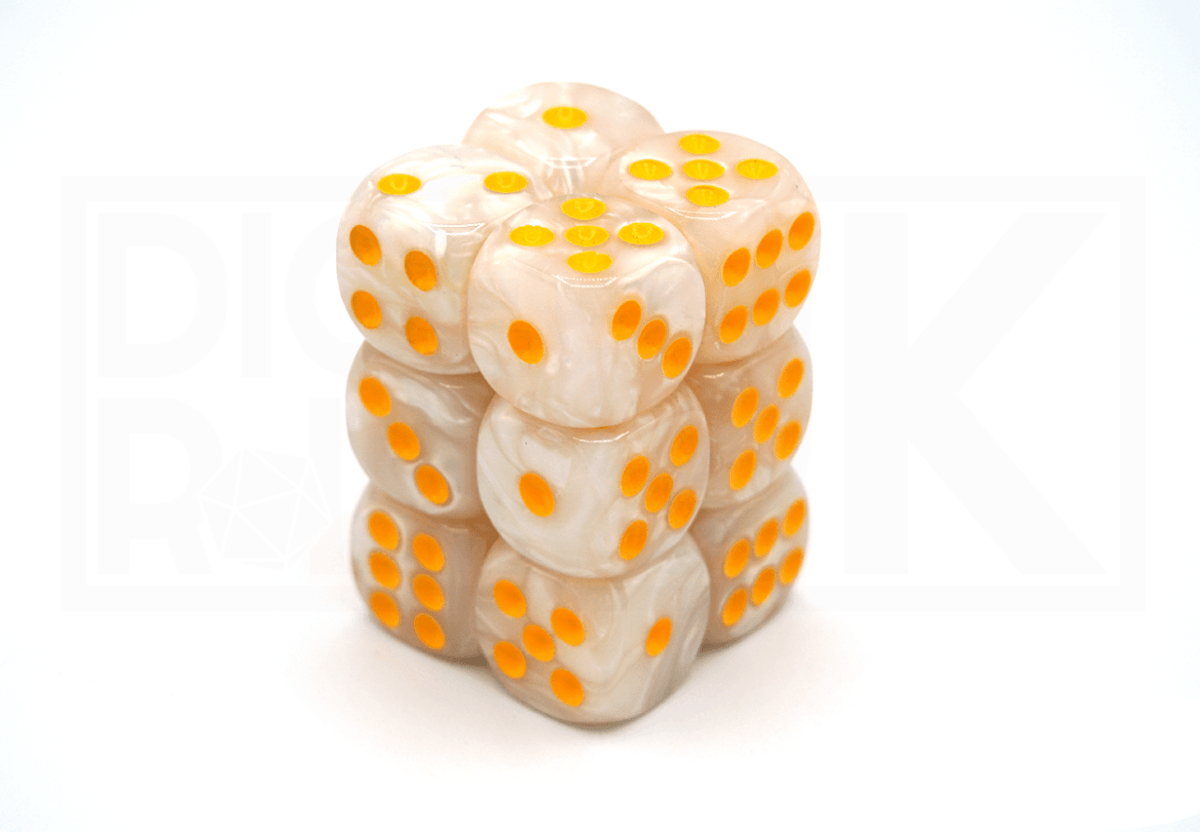 12x16MM Dice Block | Pearl White - DiceRoll UK - We Print Miniatures