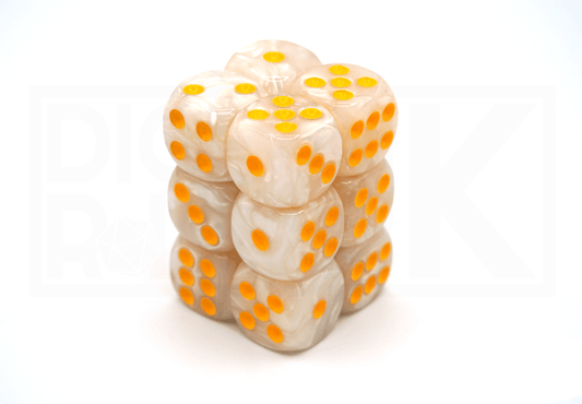 12x16MM Dice Block | Pearl White - DiceRoll UK - We Print Miniatures