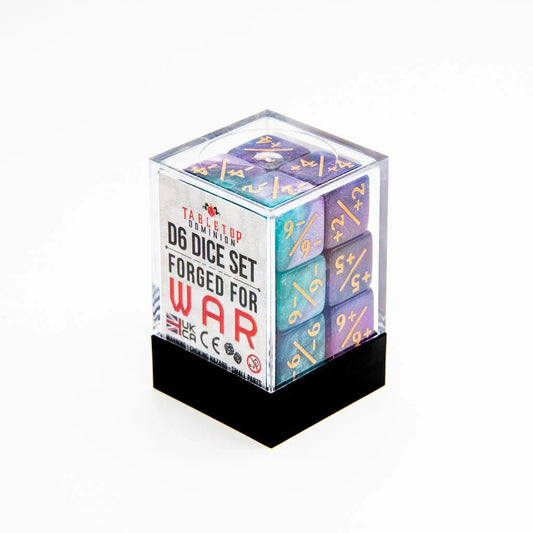 16mm D6 Dice Counters | Purple & Blue | 12 Pack - Tabletop Dominion - We Print Miniatures