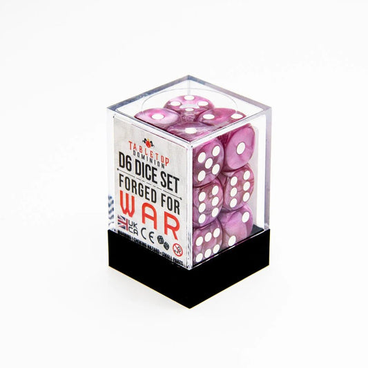 16mm D6 | Pearl Fuchsia | Round Edge | 12 Pack - Tabletop Dominion - We Print Miniatures