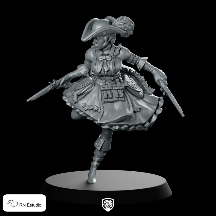 Miniatura de 19 Scarlet, acomodadora heroína con dos dagas