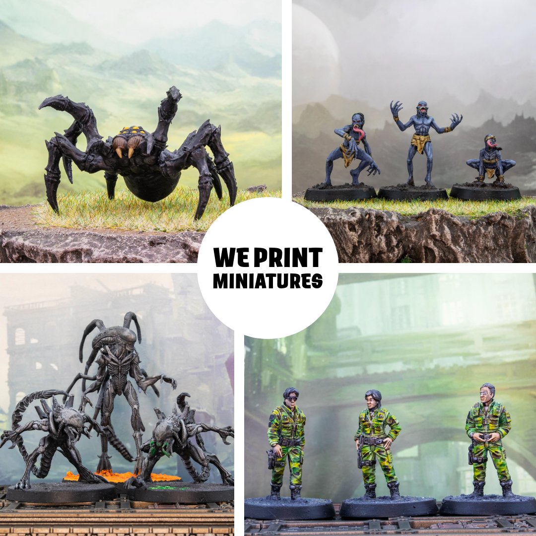 3 Resin Miniatures Mystery Box - We Print Miniatures - We Print Miniatures