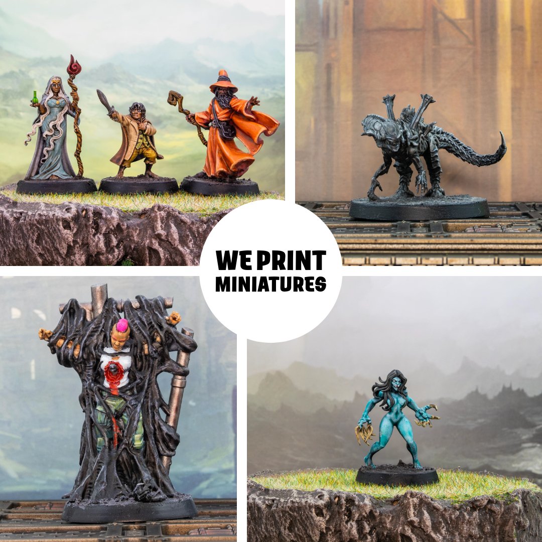 3 Resin Miniatures Mystery Box - We Print Miniatures - We Print Miniatures