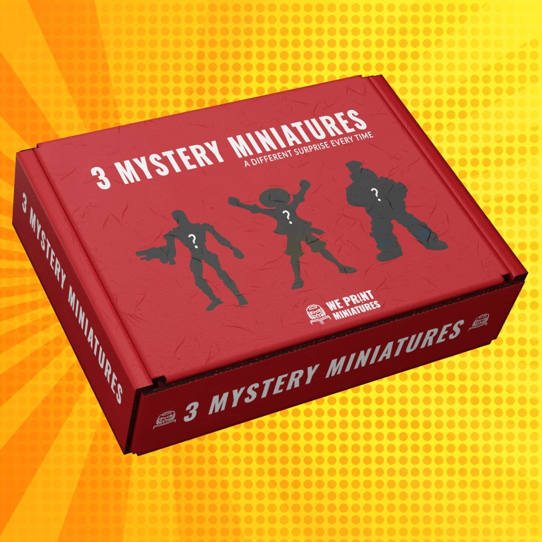 3 Resin Miniatures Mystery Box - We Print Miniatures - We Print Miniatures