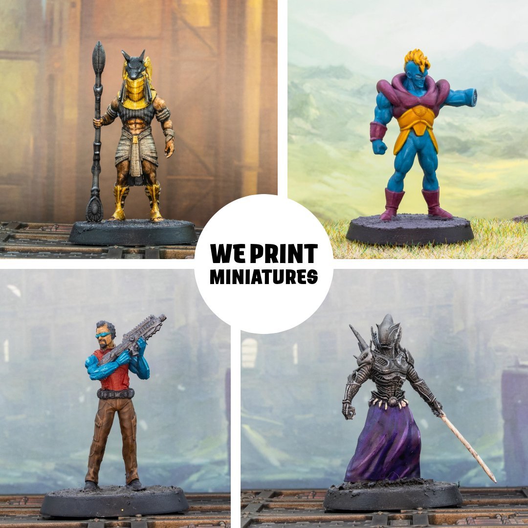 3 Resin Miniatures Mystery Box - We Print Miniatures - We Print Miniatures