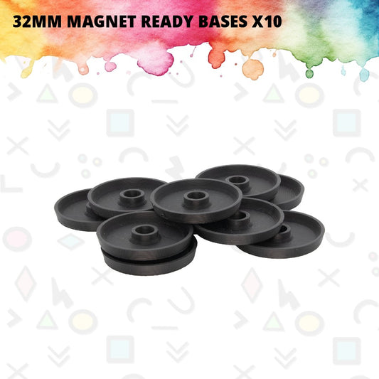 32MM MAGNET READY BASES X10 - We Print Miniatures - We Print Miniatures