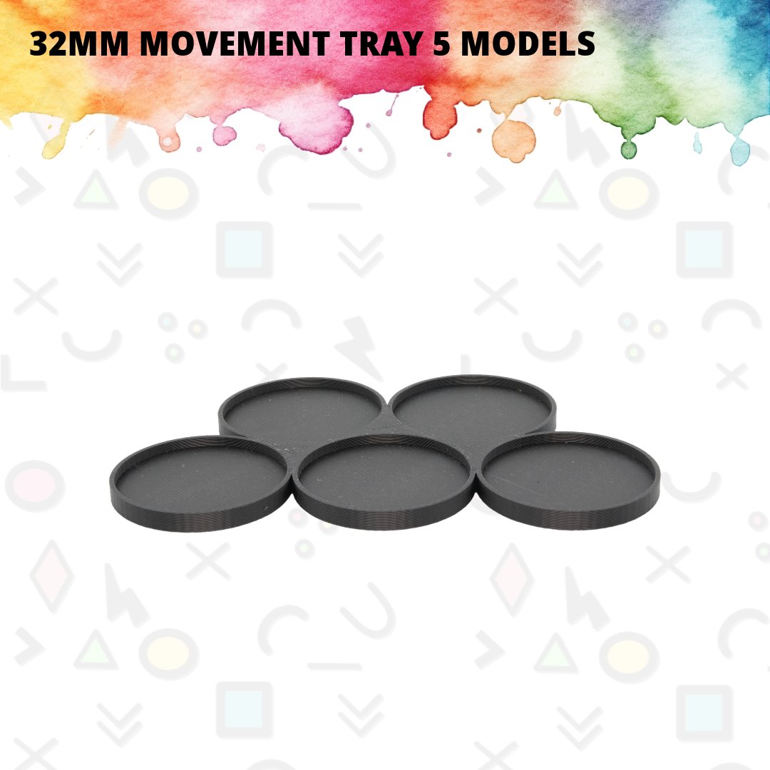 32MM MOVEMENT TRAY 5 MODELS - We Print Miniatures - We Print Miniatures