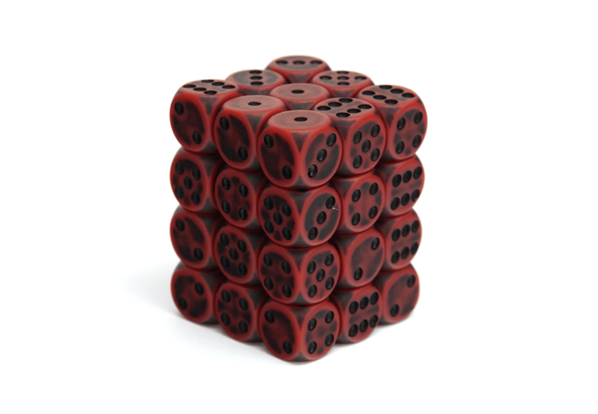 36x12mm Dice Block | Ancient - Red - DiceRoll UK - We Print Miniatures