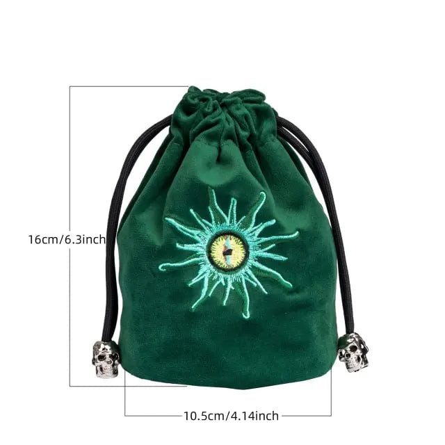 Beholder | Flanell-Würfelbeutel mit Kordelzug | Grün