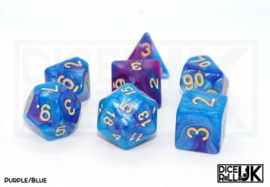 Elemental Dice | Purple & Blue