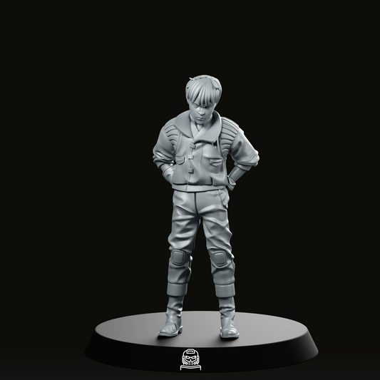 Capsule Gang Biker Kaneda Miniature