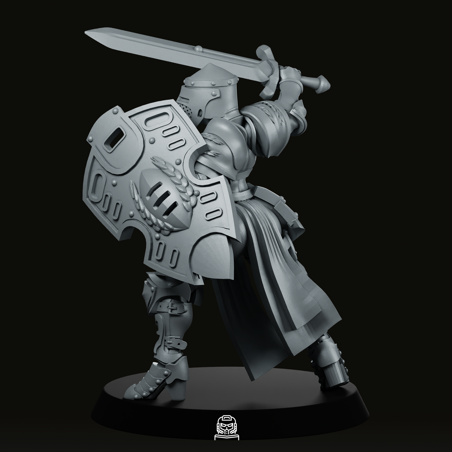 Crusader Pinup 1 Miniature