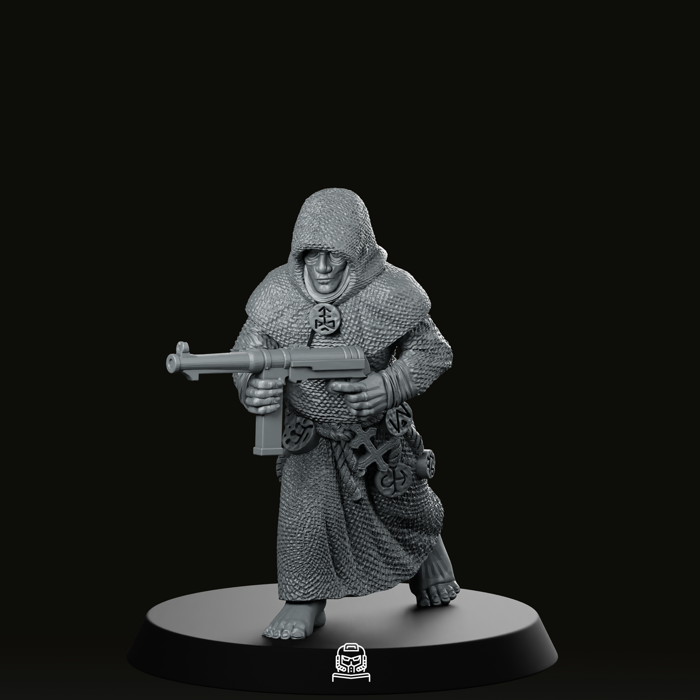 Cultist With Autogun Miniature