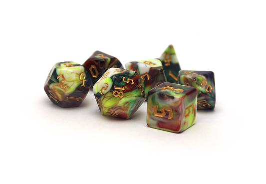 Dark Magic Dice - Chaotic Green