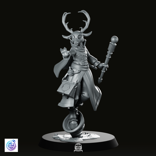 Deerfolk Wizard Miniature