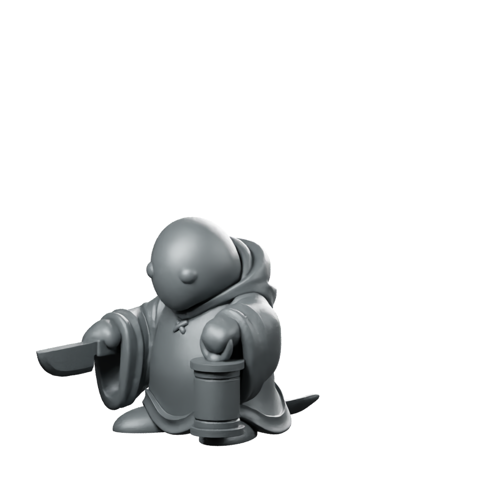 Fantasy Doldory JRPG Miniature Cute Lantern Dagger Monster