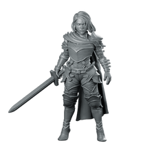 Elane Blackvale (Warrior) Miniature Female Hero - RN Estudio - We Print Miniatures