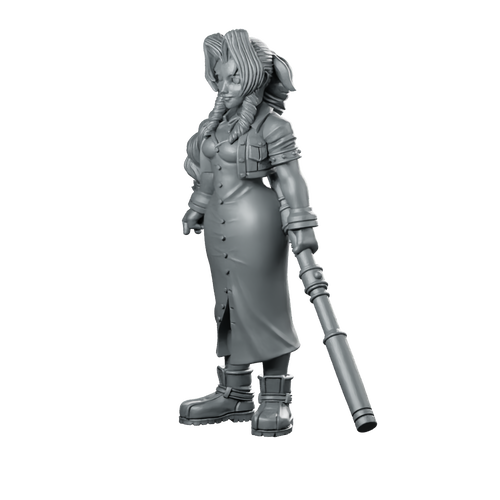 Fantasy Eria Gettysburgh JRPG Miniature Female Warrior Hero