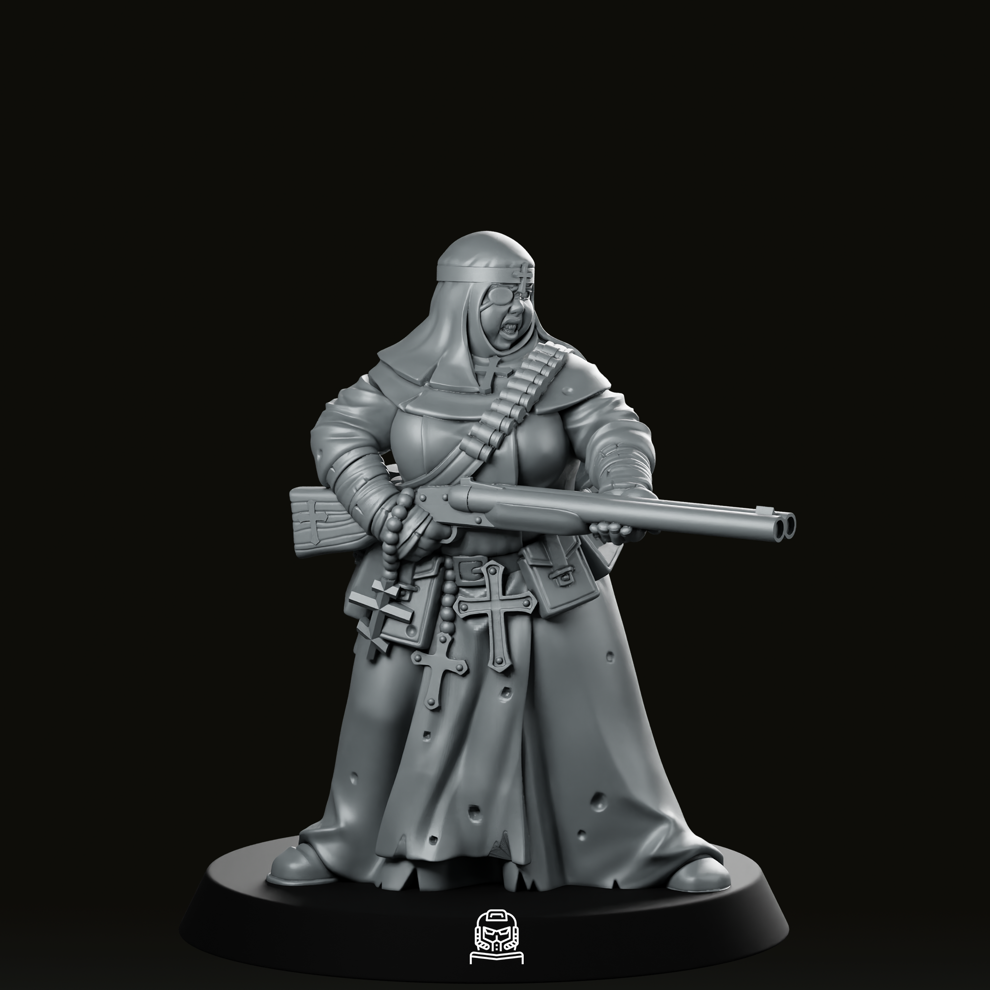 Trench Fanatic Nun Shotgun Miniature