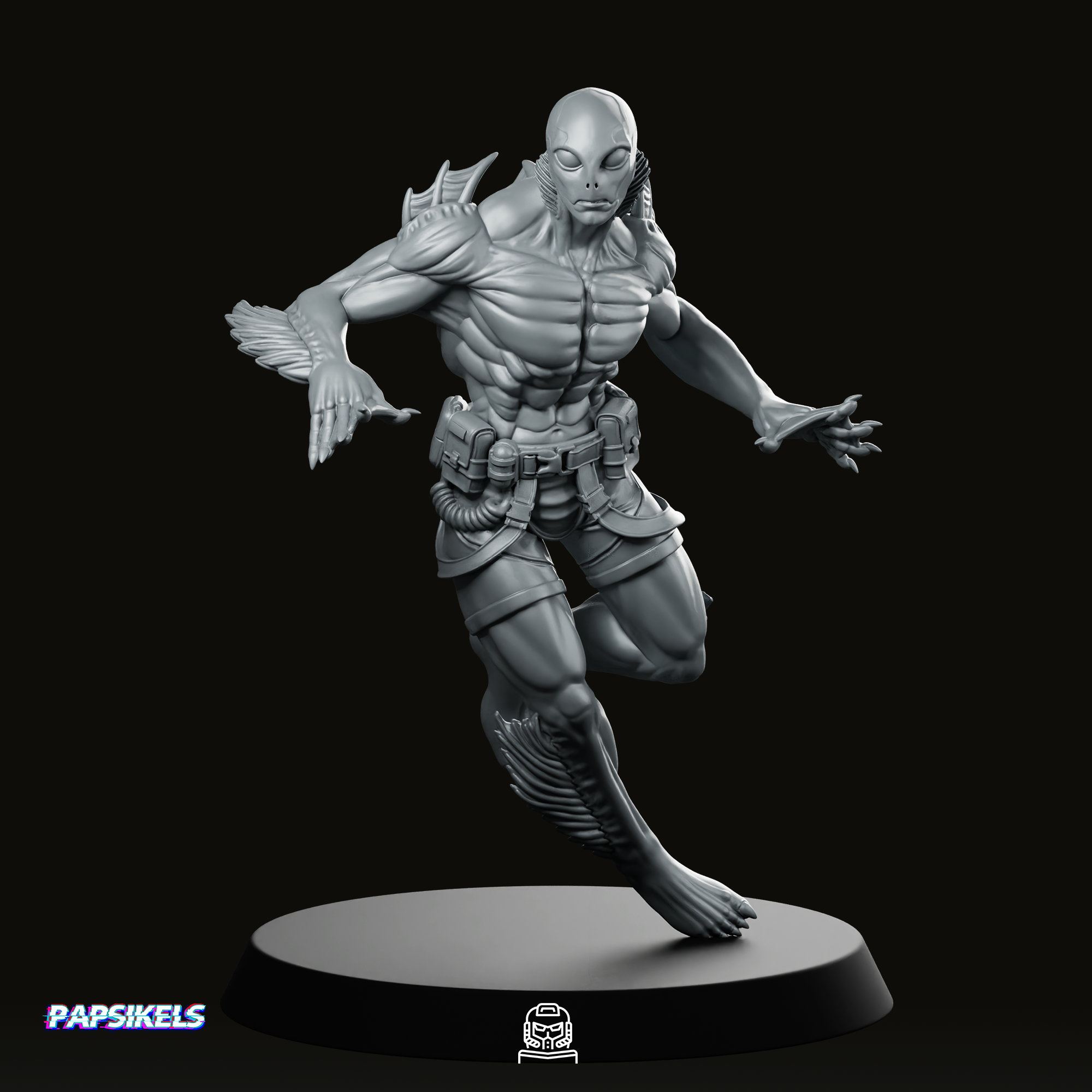 Humanoid Amphibious Man 1 Miniature