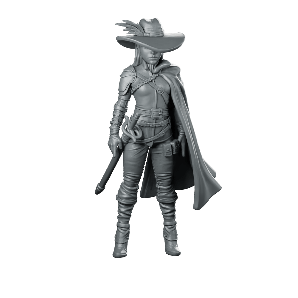 Elane Blackvale (Musketeer) Miniature Female Hero - RN Estudio - We Print Miniatures