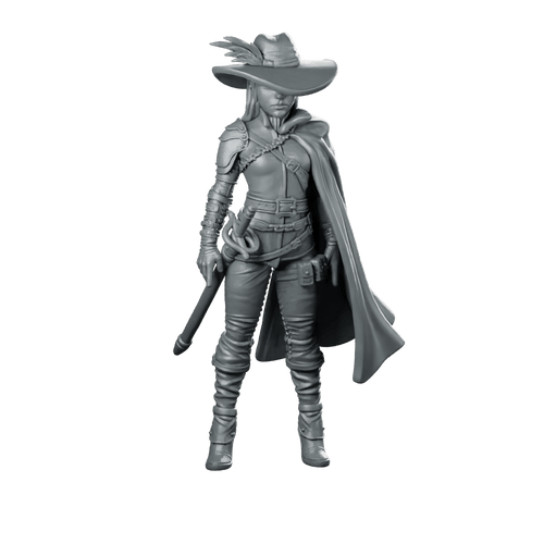Elane Blackvale (Musketeer) Miniature Female Hero - RN Estudio - We Print Miniatures