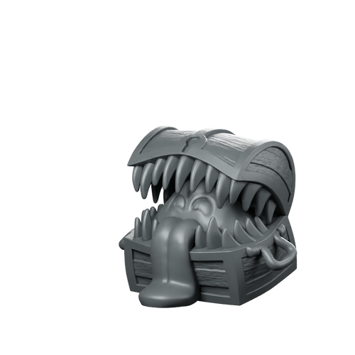 Fantasy Mimic Chest Miniature Treasure Trap Monster