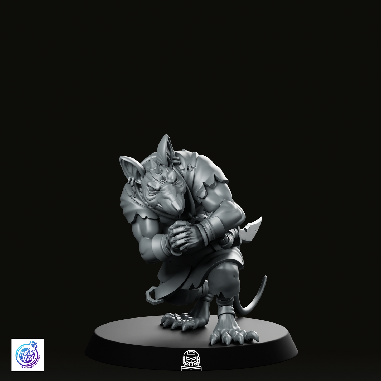 Street Brawler Rat Miniature
