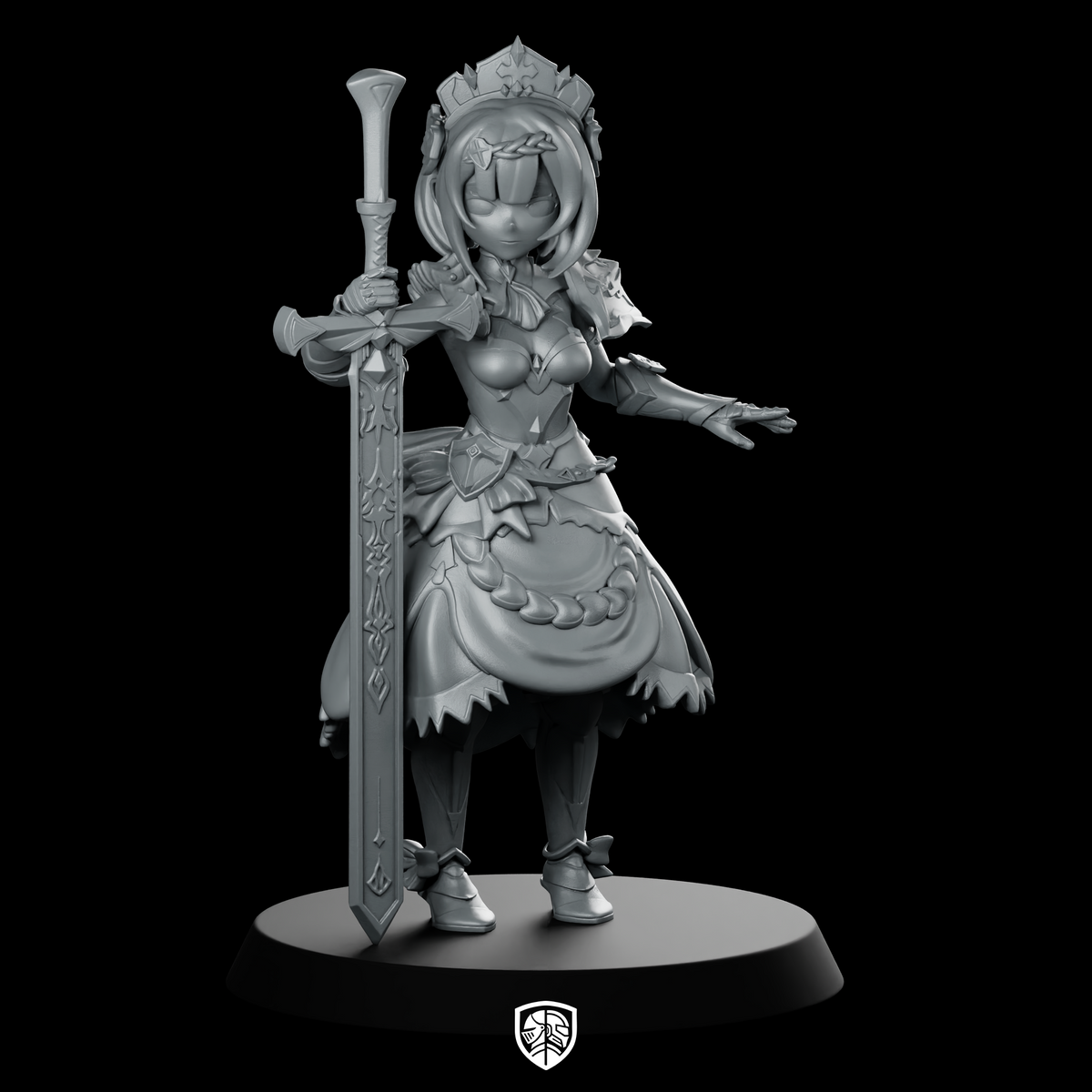 Noelle Miniature Crowned Swordmaiden