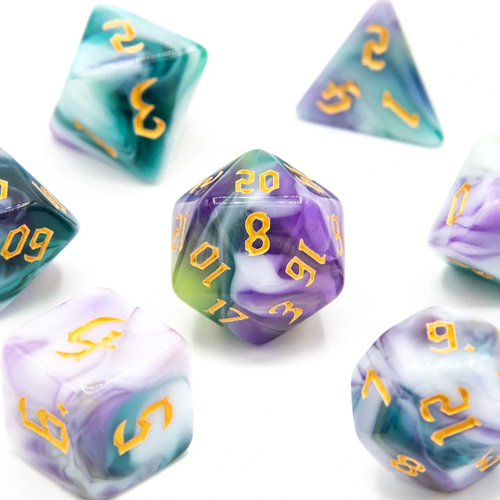 Mystic Tides | Acrylwürfel | 7-teiliges Set