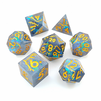Arcane Majesty | Scharfkantige Würfel | 7-teiliges Set