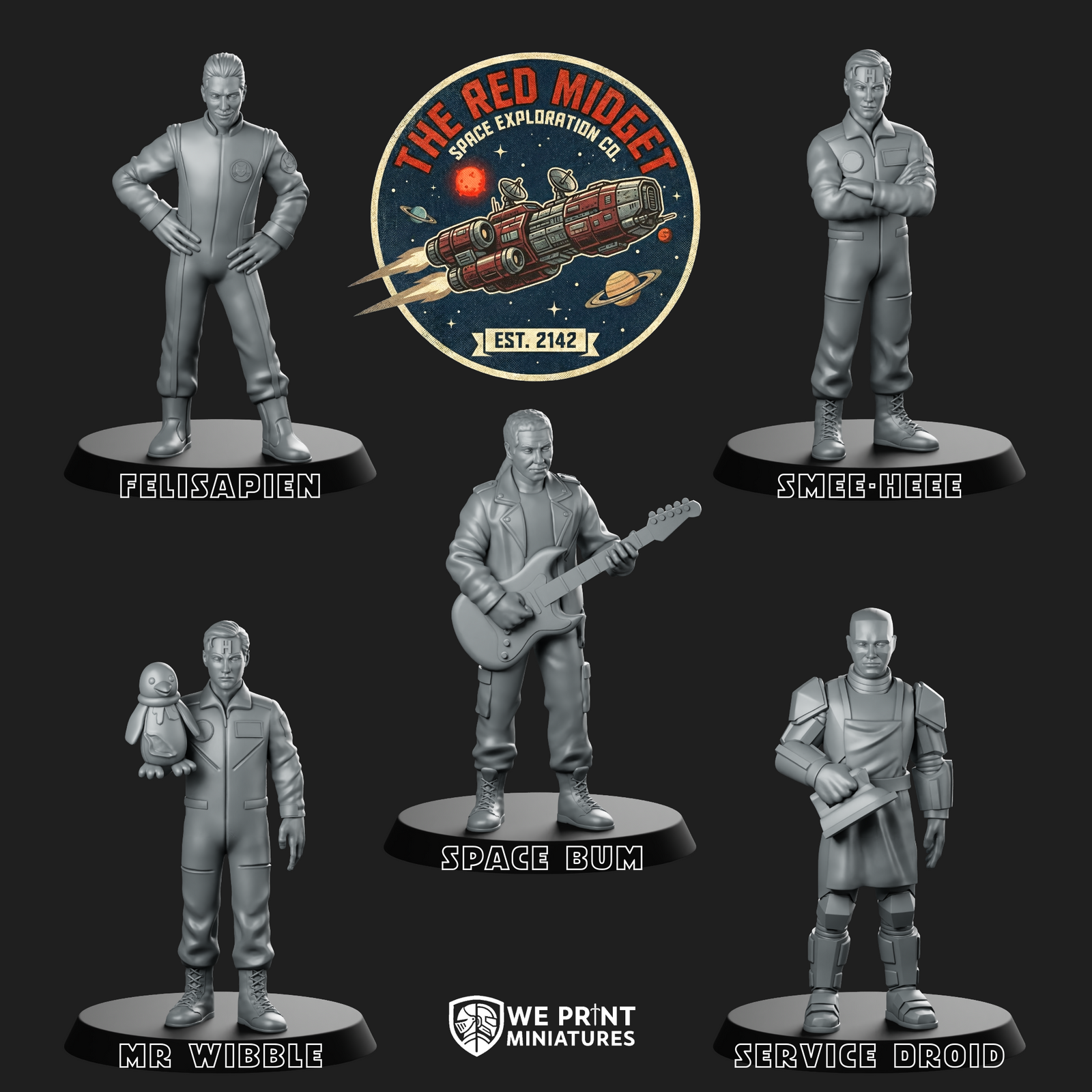 The Red Midget Crew Miniatures Pack
