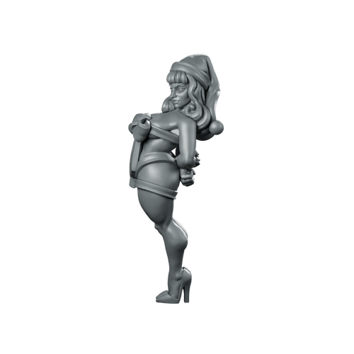 Christmas Mrs Santa Miniature Festive Fantasy NPC - Vae Victis - We Print Miniatures