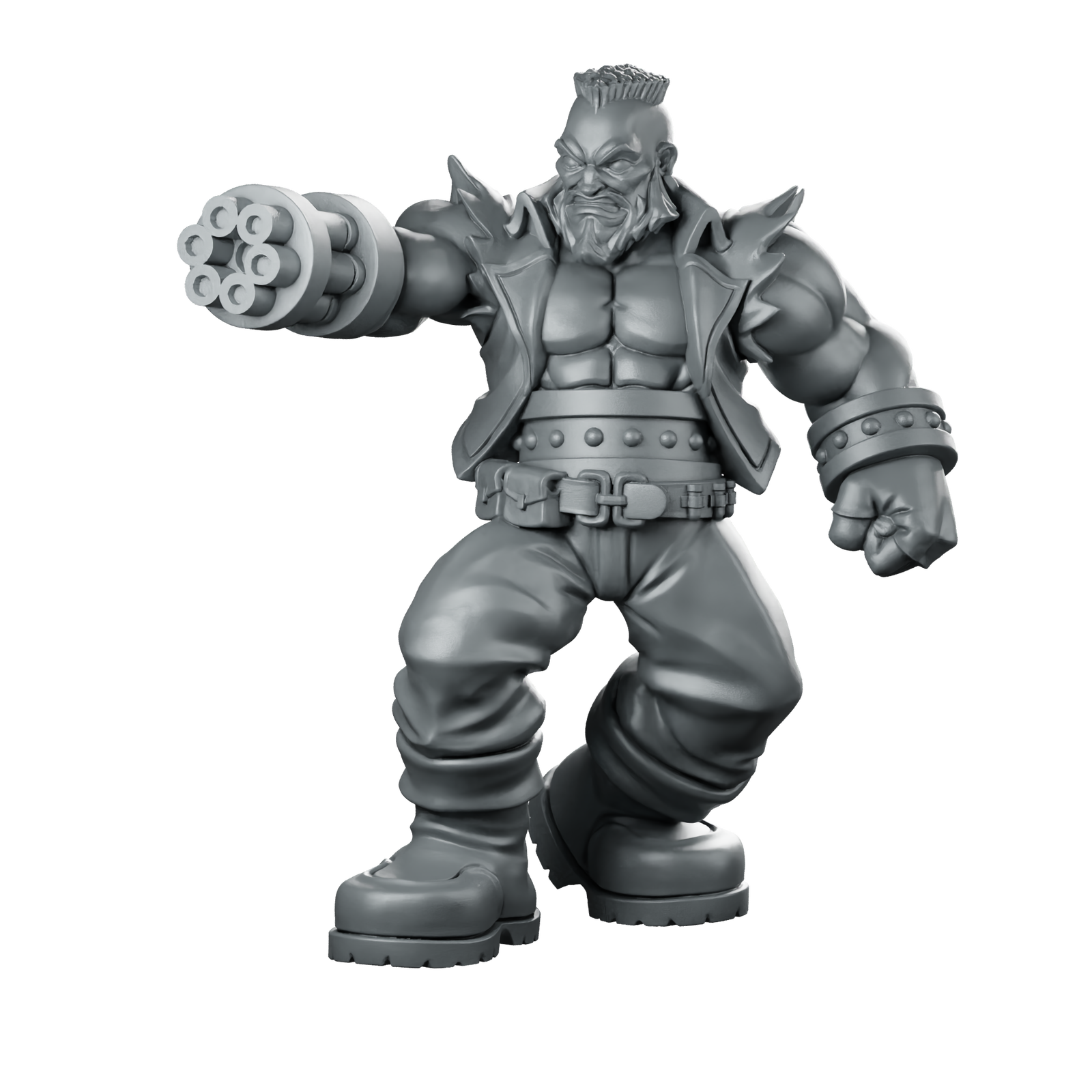 Fantasy William Barr JRPG Miniatuur Bazooka Armkanon Held