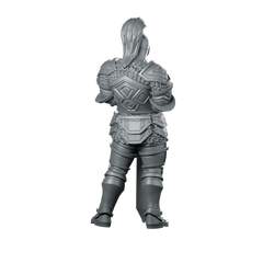 Knight Aaron Miniature Armoured Greatsword DnD Hero Miniature 360 Spin 05